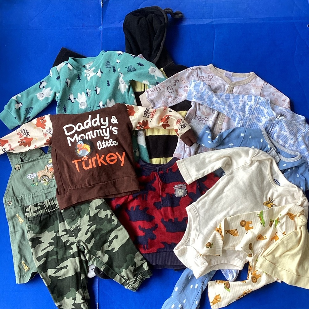 Bundle of 10 Boys 6-9 months clothing, size 6-9 months